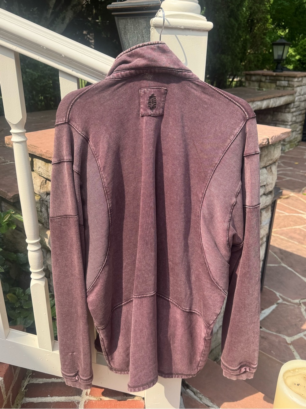 Free People Oversized Brown Pullover Collared Sweatshirt - Picture 8 of 8